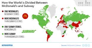 mcdonalds vs subway which has the bigger restaurant chain