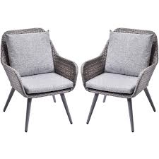Outdoor black wicker chairs, patio furniture set with glass table. 2 Pcs Grey Cushion Lz Leisure Zone Patio Furniture Sets Cushioned Pe Rattan Outdoor Garden Wicker Set Bistro Sets Patio Furniture Sets Rayvoltbike Com