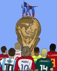 Pour accueillir l'événement, synonyme de sprint final pour surmonter les obstacles divers (lutte contre le hooliganisme, menace terroriste, logistique monumentale dans le plus grand pays du. Champions Du Monde 2018 Photo De Cristiano Ronaldo Equipe De France Football Dessin