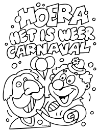De zes en twintigste kleurplaat van carnaval (26)! Leuk Voor Kids Carnaval Kleurplaat Printen