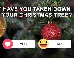 When do christmas decorations come down. Facebook