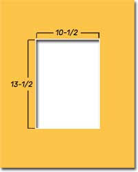 guide to correctly order the correct size photo mat board