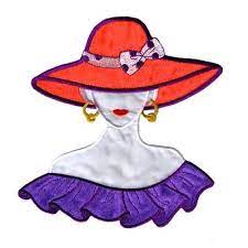 Iron On Patches And Embroidered Appliques Laughing Lizards Red Hat Ladies Red Hats Hand Embroidery Design Patterns