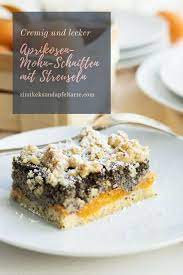 einfaches rezept fur saftige mohn aprikosen schnitten mit streuseln blechkuchen einfach saftig mohnkuchen mit streusel lecker