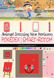 Animal Crossing New Horizons Template Design Pokedex Smart Rotom In 2020 Animal Crossing New Animal Crossing Animal Crossing Qr