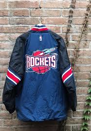 The best selection of royalty free rocket logo vector art, graphics and stock illustrations. Vintage Nba Houston Rockets Starter Jacket Puffer Blue Red Big Logo Men S Large Ebay Nba Houston Rockets Jackets Houston Rockets