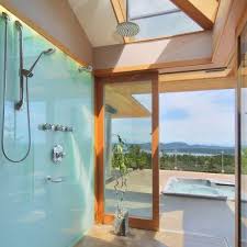 Painted glass is easy to clean, withstands wetness, is protected from stains and comes in a dizzying variety of colors. Residential Glass Products Anchor Ventana Glass Company