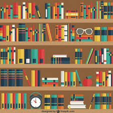 Download Shelves With Books For Free Vector Free Books Library Bookshelves