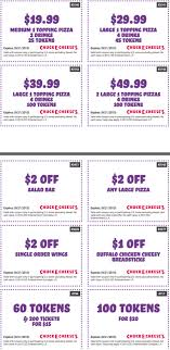Best 2020 Chuck E Cheese Coupons Free Tokens Tickets Chuck E Cheese Printable Coupons Free Printable Coupons