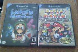 Luigi S Mansion Paper Mario The Thousand Year Door Black Label Lot Luigi S Mansion Paper Mario Luigi