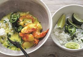 Kokosnuss Curry Mit Garnelen Frisch Gekocht Rezept Kokos Curry Gesundes Fastfood Garnelen Curry