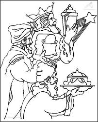 Write a one sentence description below each picture. 1001 Coloringpages Christmas Kings Three Wise Men Coloring Page