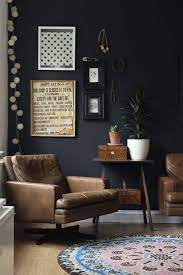 A brick wall living room is the envy of many. 20 Black Wall Living Room Magzhouse