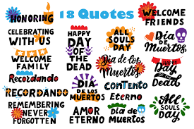 Día de muertos or día de los muertos) is a mexican holiday celebrated in mexico and elsewhere associated with the catholic celebrations of all saints' day and all souls'. Dia De Los Muertos Day Of The Dead Clipart And Hand Lettering Quotes By Lettersclipart Thehungryjpeg Com
