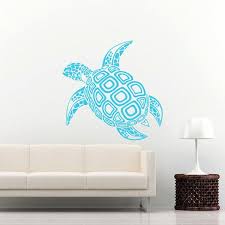 Sea Turtle Wall Decal Ocean Sea Animals Decals Wall Vinyl Etsy Turtle Wall Decals Wall Decals Wall Decals For Bedroom
