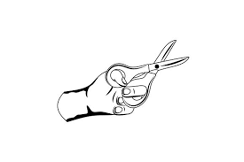 Download Scissors In Hand Svg Cut File By Creative Fabrica Crafts Creative Fabrica PSD Mockup Templates