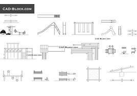 Autocad 2010, & autocad 2011. Playground Cad Blocks Swings Dwg Playground Equipment Autocad Slides