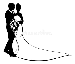 Wedding couple bride and groom in silhouette with the bride in a bridal dress gown holding a floral bouquet of flowers. Bride Groom Silhouette Stock Illustrations 5 547 Bride Groom Silhouette Stock Illustrations Vectors Clipart Dreamstime