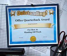 Funny Office Awards Ideas And Printable Certificates For Coworkers And Staff These Funny Office Superlatives A Office Awards Funny Awards Funny Office Awards