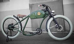 1950年代バイク風の電動アシスト自転車 otor えん乗り 電動アシスト自転車 電動自転車 自転車