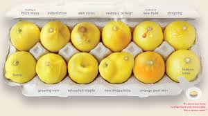 Learn the signs and symptoms of breast cancer and talk to your doctor immediately if you experience any of these signs. Signs Of Breast Cancer Explained Using Lemons Bbc News