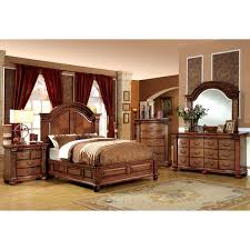 Furniture Of America Bigh Traditional Brown 4 Piece Bedroom Set King Size Bedroom Sets Bedroom Sets Wood Bedroom Sets
