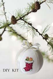 Diy Kit Christmas Ornament Cross Stitch Diy Kit Gifts Christmas Cross Stitch Cross Stitch Christmas Ornaments Diy Christmas Ornaments