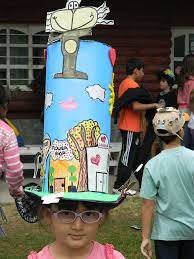 Pin By Maria Fernanda Delgado Tappata On Children Crafts Celebrations Crazy Hat Day Crazy Hat Crazy Hat Ideas