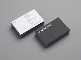 Uniform Wares Series Mailers Clean Design Visually Appealing And Very Well Executed Simple Business Cards Business Card Design Card Design