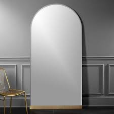 « use arrow keys < > to view the next page swipe photos to view the next page. Gloss Brass Base Arched Floor Mirror
