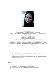 Standard cv format in bd type of resume and sample, standard cv format in bd. Pdf Cv 2016 Of Dr Tahmina Rahman Chowdhury