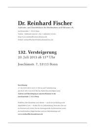 132. Versteigerung - Dr. Reinhard Fischer Briefmarken Auktions