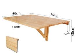 sobuy fwt01 w table murale rabattable table de cuisine pliante en bois l75cmxp60cm blanc ama table de cuisine pliante table murale table murale rabattable