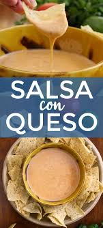 Salsa Con Queso Is The Perfect Blend Of Melty White Queso And Spicy Salsa You Won T Believe Queso Recipe Easy Delicious Appetizer Recipes Mexican Food Recipes