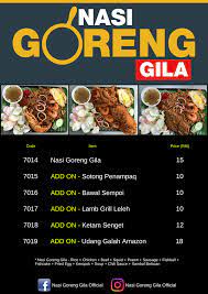 Kami menyediakan menu nasi goreng gila dan menu hidangan lainnya dengan rasa dan bumbu khas pilihan. Nasi Goreng Gila Startseite Facebook