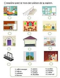 Les Pieces De La Maison French House Worksheets In 2020 French House Gallery Wall Homeschool Resources