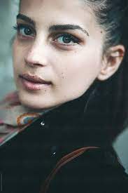 They can look tan, brown, or black and are common in people who are 50 or. Portrait Of A Young Beautiful Woman With Black Hair And Freckles By Maja Topcagic