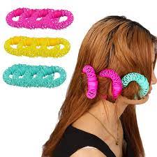 8 قطع صناع بكرة لينة bendy الضفائر تويست diy تصفيف الشعر حلقة الشعر بكرة jan18 الحلوة twist curls hair curlers diy styling