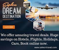 We Offer Amazing Travel Deals Huge Savings On Hotels Flights Holidays Cars Book Online Now Flightbooking Hotelsb Travel Deals Best Flights Hotel Deals