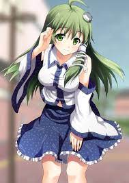 東風谷 早苗 sanae kochiya 可愛い女の子 イラスト 東方 早苗 風神