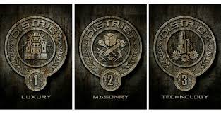 District Logos 1 2 3 Hunger Games Hunger Games Logo Hunger Games Movies