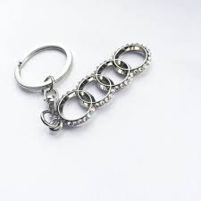 Swarovski Custom Audi Keychain Bling Audi Keychain With Crystals Audi 31 Liked On Polyvore Featuring Ac Bling Car Accessories Car Bling Car Accessories