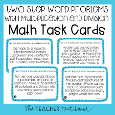 Boost your child's time sense with a lesson in time conversion. 3rd Grade Two Step Word Problems With Multiplication And Division Task Cards The Teacher Next Door