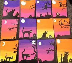 Maybe you would like to learn more about one of these? Poezen In De Herfst Knutselen Voor Halloween Halloween Art Lessons Elementary Art Halloween Art