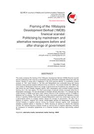 The edge weekly and the edge. Pdf Framing Of The 1malaysia Development Berhad 1mdb Financial Scandal Politicising By Mainstream And Alternative Newspapers Before And After Change Of Government
