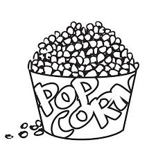 For a sports birthday party, use these small black and white keep your crowd of partygoers full and happy with snacks served up in our festive small black and white popcorn boxes. Vector Illustration Of Big Bowl Of Popcorn In Black And White Royalty Free Cliparts Vectors And Stock Illustration Image 60658855