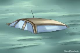 how to get out of a sinking vehicle