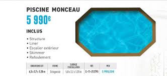 Offre Piscine Monceau Chez Cash Piscines
