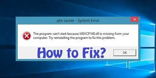 Fix/solve all msvcp140.dll related errors and problems? Msvcp140 Dll Missing In Windows 7 8 Or 10 Fix Now 5 Solutions