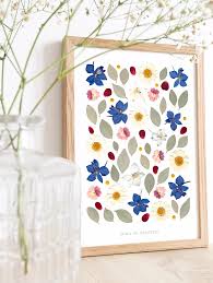 Herbier Colore Art Des Fleurs Pressees Fleurs Pressees Herbier